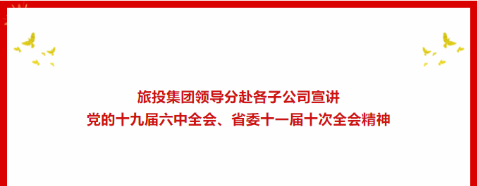 学习贯彻 | ​​尊龙凯时集团领导分赴各子公司宣讲党的十九届六中全会、省委十一届十次全会精神